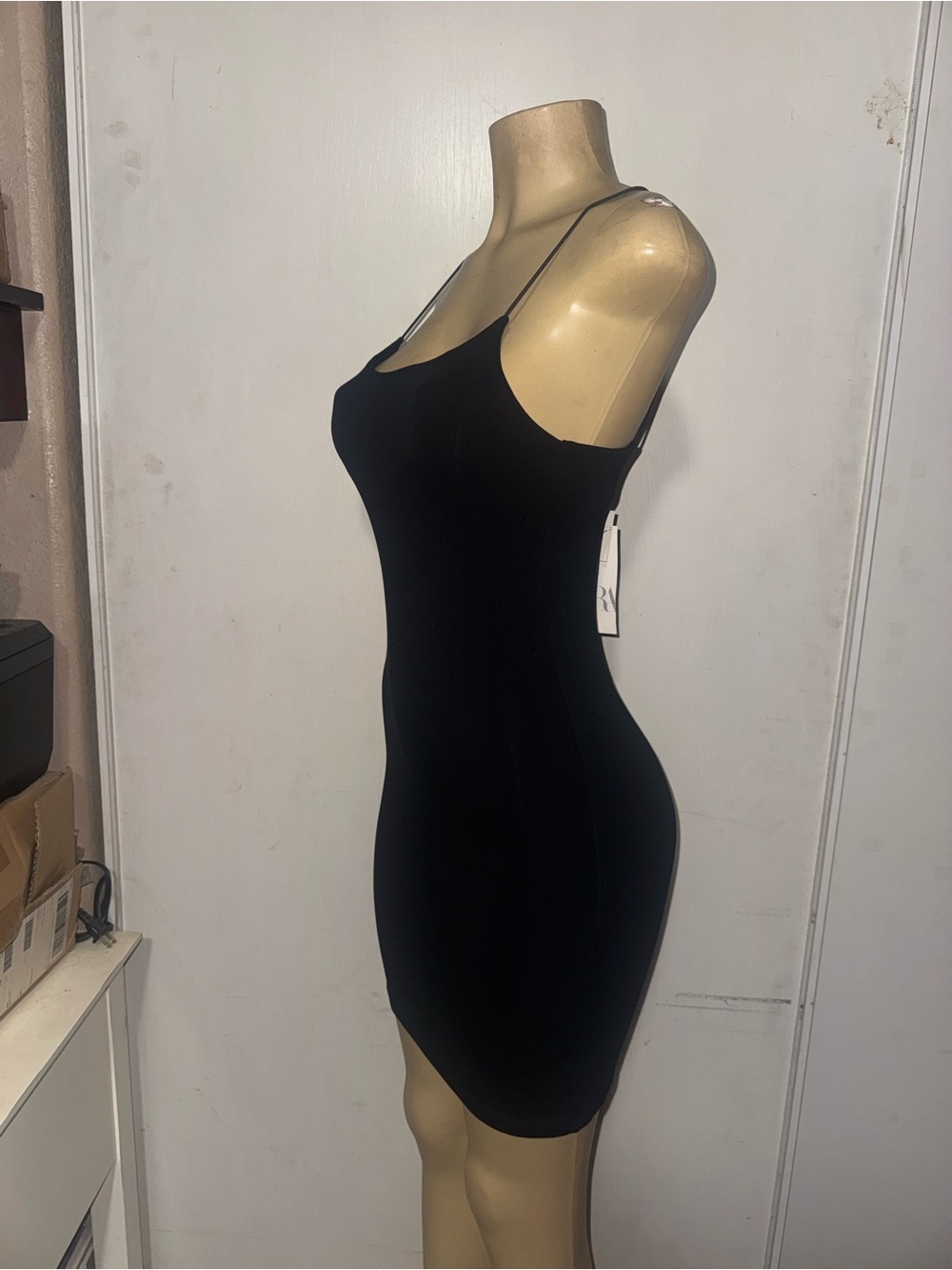 Zara Black Sleeveless Tagged Dress
